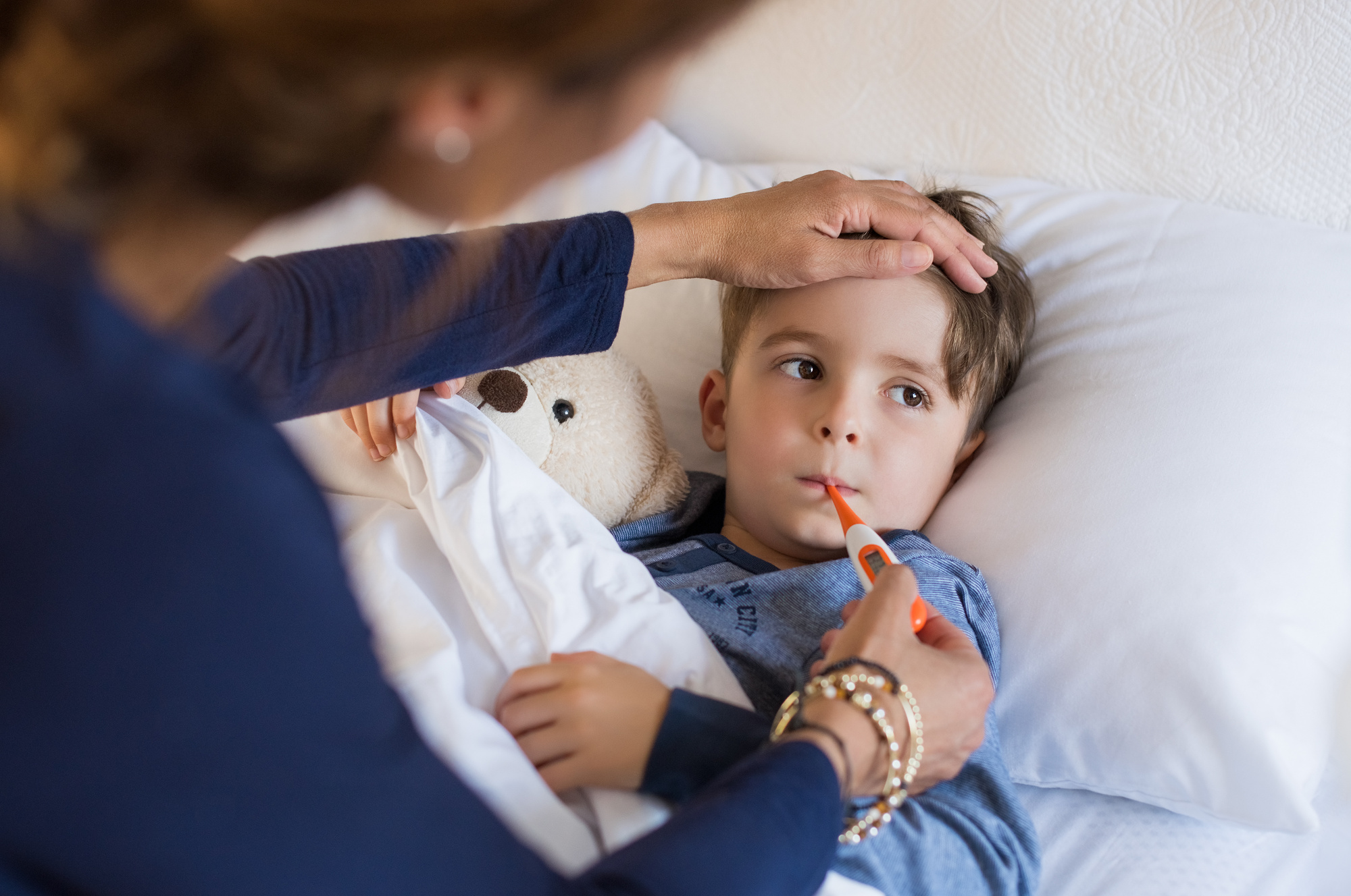 Boy Measuring Fever